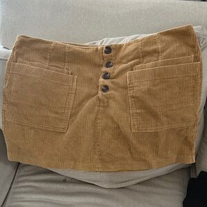 A New Day Camel Corduroy Skirt